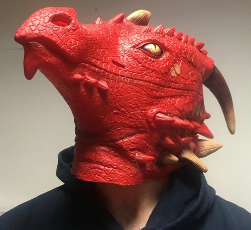 Rosso brillante dragon - rosso,