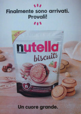 Pubblicità Advertising Italian Clipping 2019 NUTELLA FERRERO BISCOTTI BISCUITS