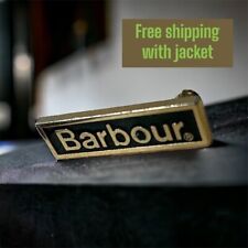 Distintivo Barbour spilla/spilla originale in metallo verde/oro