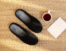 Ciabatta da uomo in lana