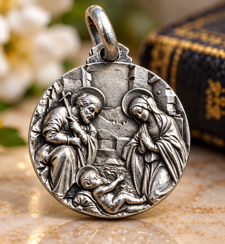 Medaglia sacra famiglia - medaglia,