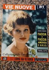 "Vie Nuove"-Rivista vintage n.31 agosto 1959 Sofia Loren-Nixon-vacanze est eu