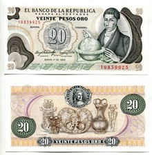 20 Pesos Oro Colombia /