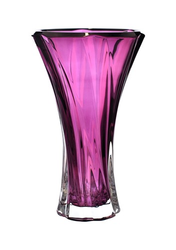 Vaso cristallo vetro viola - vaso, 12"