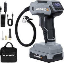 WORKPROX 150PSI Gonfiatore Pneumatici Senza Fili Compressore Aria Portatile Pompa Pneumatici Auto