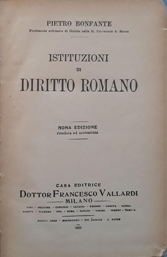 Istituzioni diritto romano - istituzioni,