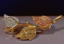 Broche Swarovski plaqué or