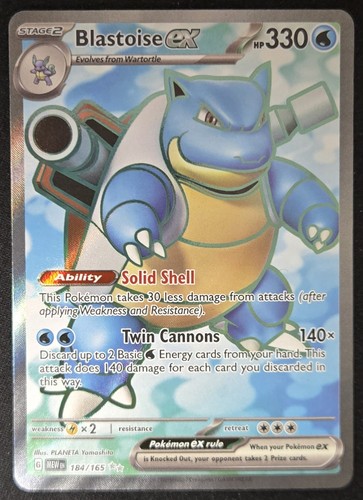 Blastoise 184 165 - blastoise, ex