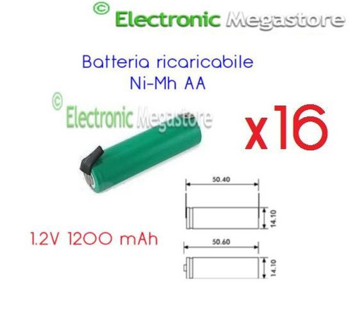 Pacco batteria aa - batteria, 16