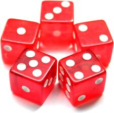 Set 5 DADI 6 Facce D6 Rosso