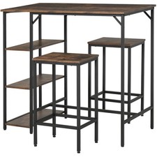 Homcom set tavolo alto stile - set,