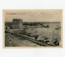 Porto Empedocle Molo Vecchio Barche Sicilia Agrigento Cartolina Viaggiata 1932