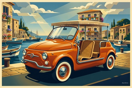 Dolce vita wall art - "la,