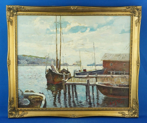 Dipinto paesaggio marina