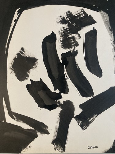 Xavier zevaco gouache - xavier, olio