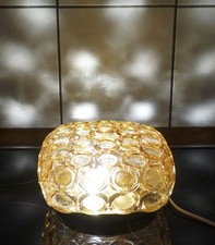 Rara lampada da soffitto Amber Bubble Glass Rings ambra epoca Helena Tynell