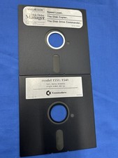 2 Dischi Commodore 64 Disk Drive Manager E Test Demo Disk 1551 1541 Copiatrice