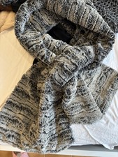 Sciarpa Sciarpe Larga Lunga Pelliccia Ecologica Effetto Castorino