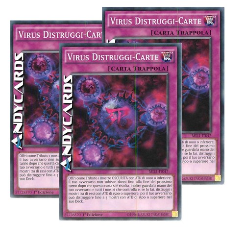 Virus distruggi carte - 3x,