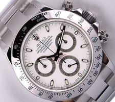 Orologio Rolex Uomo Daytona 116520 Acciaio Inox 40mm - Quadrante Cronografo Bianco