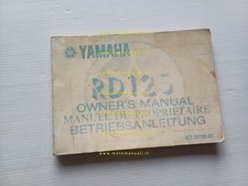 Yamaha RD 125 1976 manuale uso manutenzione libretto originale INGLESE