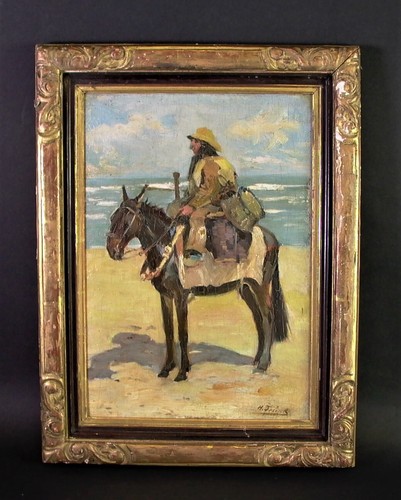 Antico dipinto olio - dipinto, legno