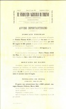 1895 TORINO SINDACATO AGRICOLO Sottoscrizione per fosfati THOMAS *Manifesto