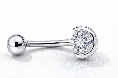 Anello ombelico pancia zaffiro - anello,