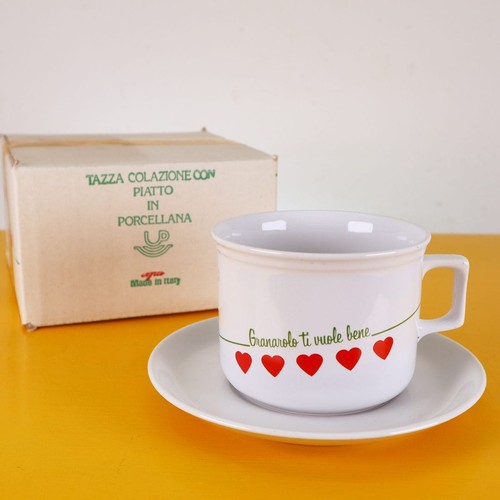 Tazza colazione vintage con - tazza,