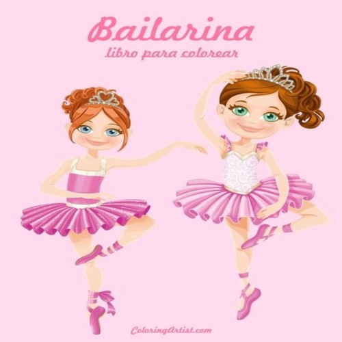 Bailarina libro para colorear