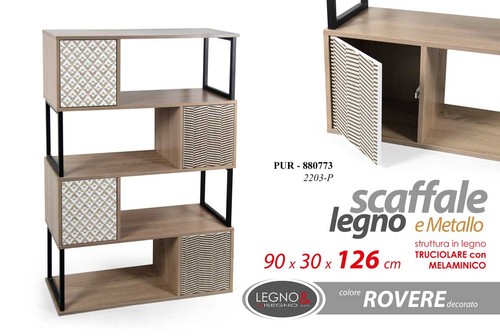 Scaffale libreria metallo - scaffale,