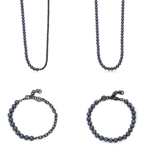 Bracciale collana perle - o,