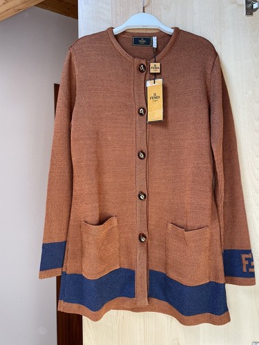 Cardigan lungo fendi donna - lungo, 42