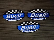 3 pezzi BUELLE Blu Moto MotoGP Patch Ferro da Stiro su Camicia Ricamata o Cucita