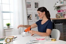 BLACK&DECKER PISTOLA COLLA CALDO INCOLLATRICE TERMOCOLLA STICK A BATTERIA 3.6