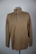 LACOSTE MAGLIONE MAGLIA ZIP VINTAGE UOMO TG 7 SWEATER MAN CASUAL LANA COTONE