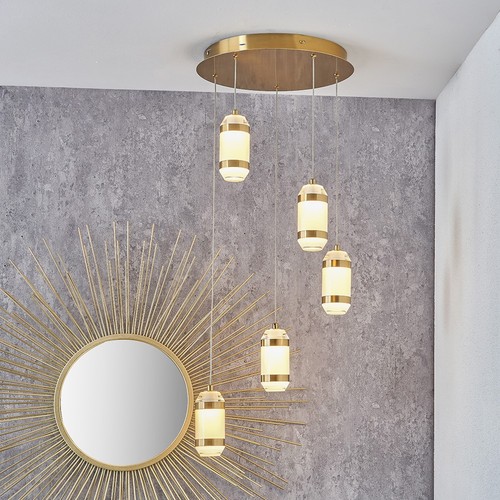 Lampadario moderno lusso vetro