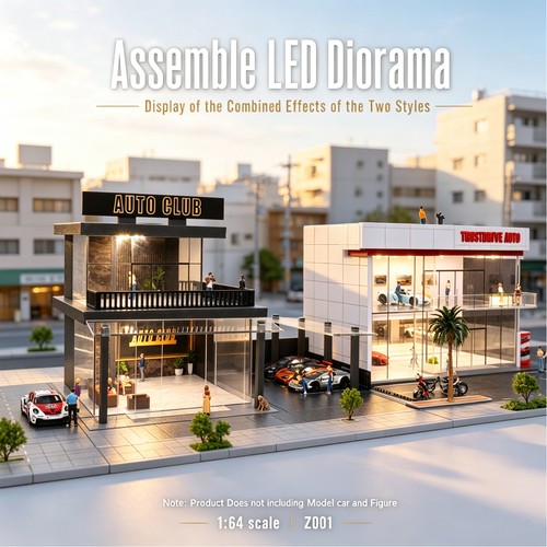 Diorama die cast - die-cast, car