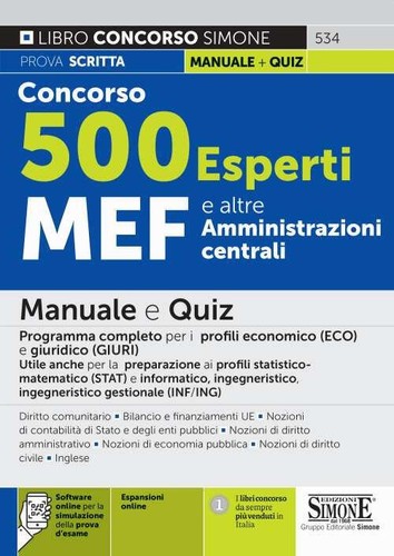 Concorso 500 esperti mef - concorso, e