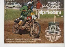 advertising Pubblicità-STIVALI  MOTO ALPINESTARS ENDURO 1977 O.SCABURRI PUCH 75