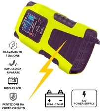 Caricabatteria Auto Moto Scooter 12V Intelligente Mantenitore Carica Portatile 
