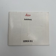 Leica R6 Manuale Uso e