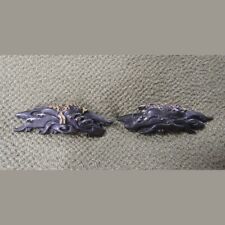 Spada giapponese Menuki Mumei attacco acqua corrente e gabbioni Kyō Kinkō NBTHK