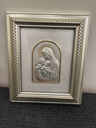 Icona madonna bambino - e,