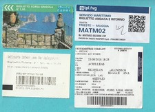 BIGLIETTI PER TRASPORTI MARITTIMI NAVE,  italiani ed esteri (10 pezzi)  #bg840
