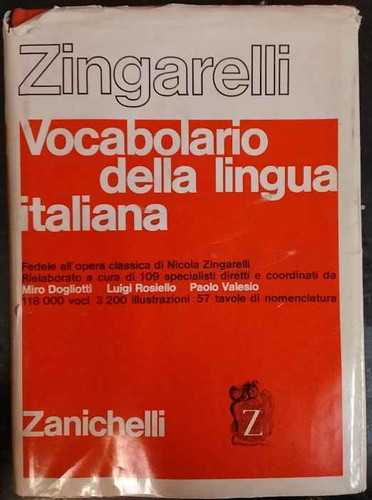 Zingarelli vocabolario della - zingarelli.,