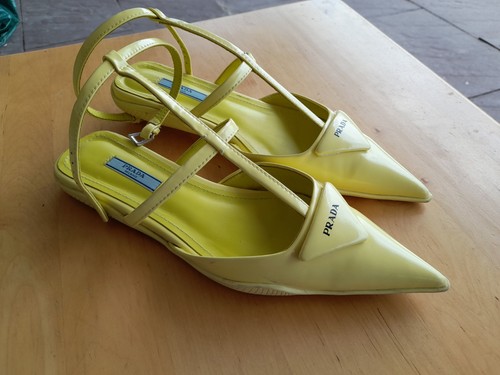 Prada slingback logo - prada,