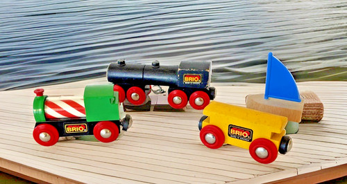 Set treno barca ferrovia - e, in