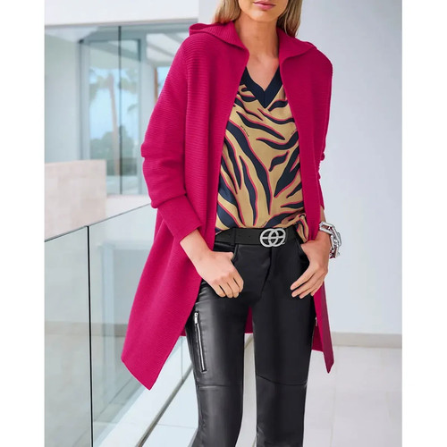Cardigan heine rosa cappuccio - rosa,