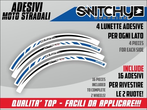 Kit adesivi grafiche fast blue - kit,
